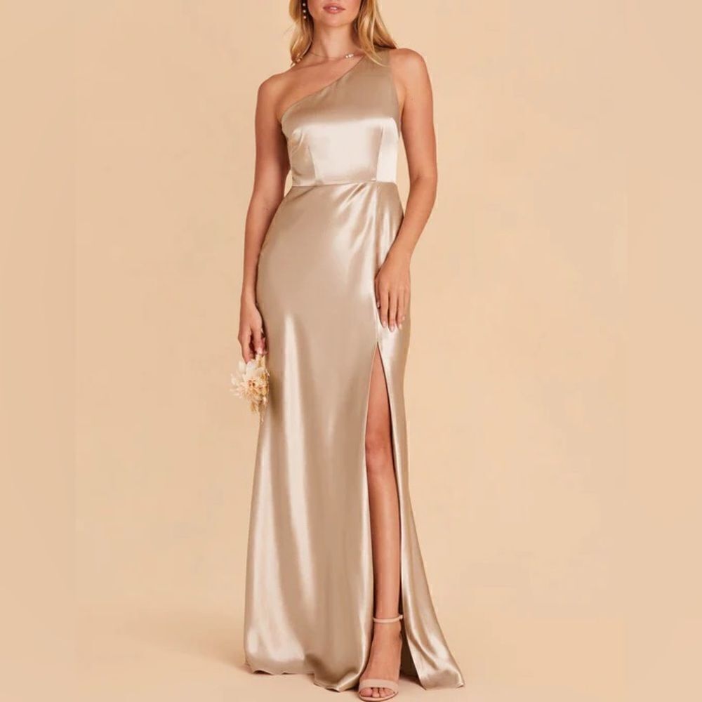 Birdy Grey One Shoulder Neutral Champagne - Picture 2 of 3